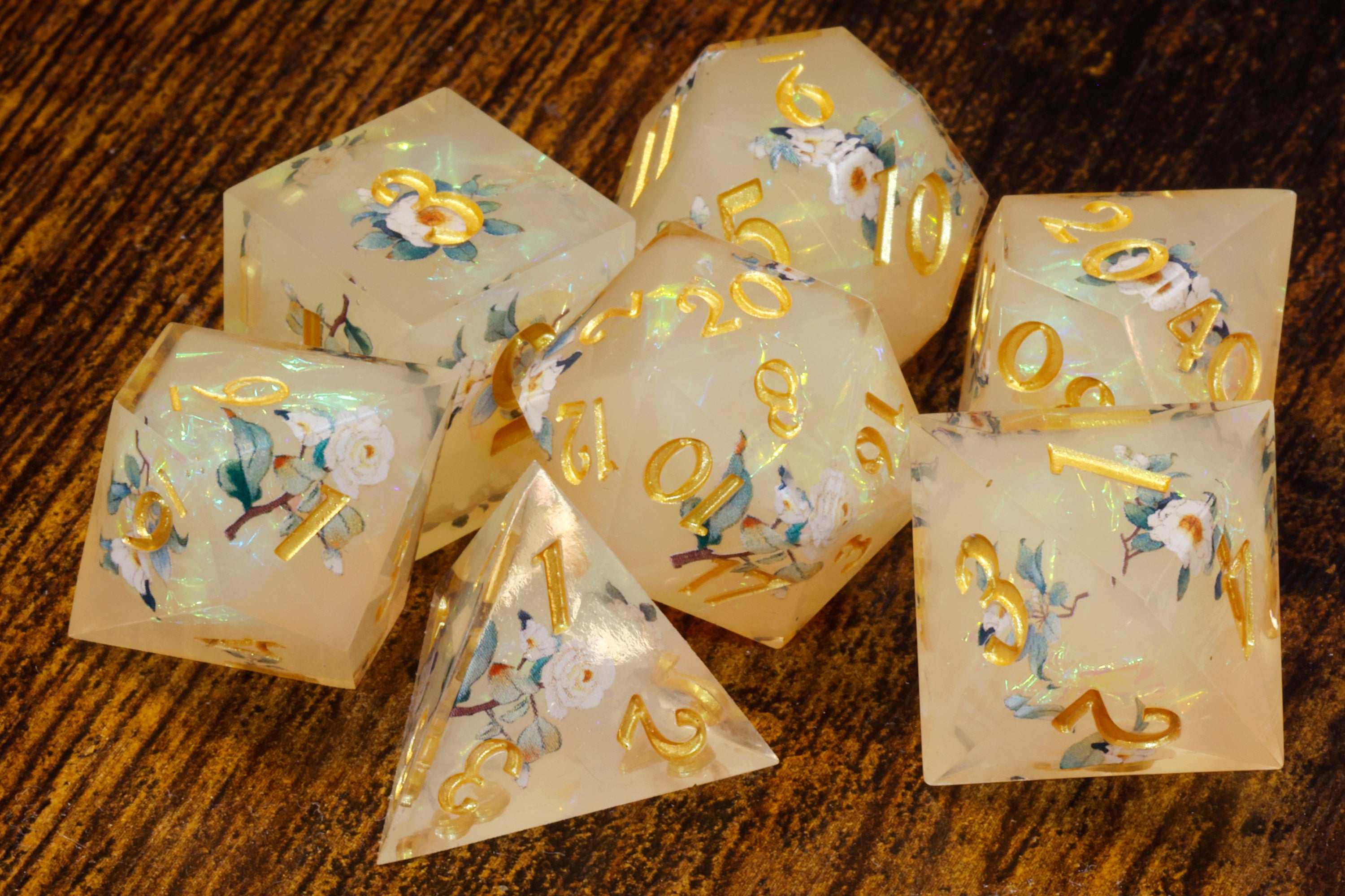 Angelic Bloom Dice Set