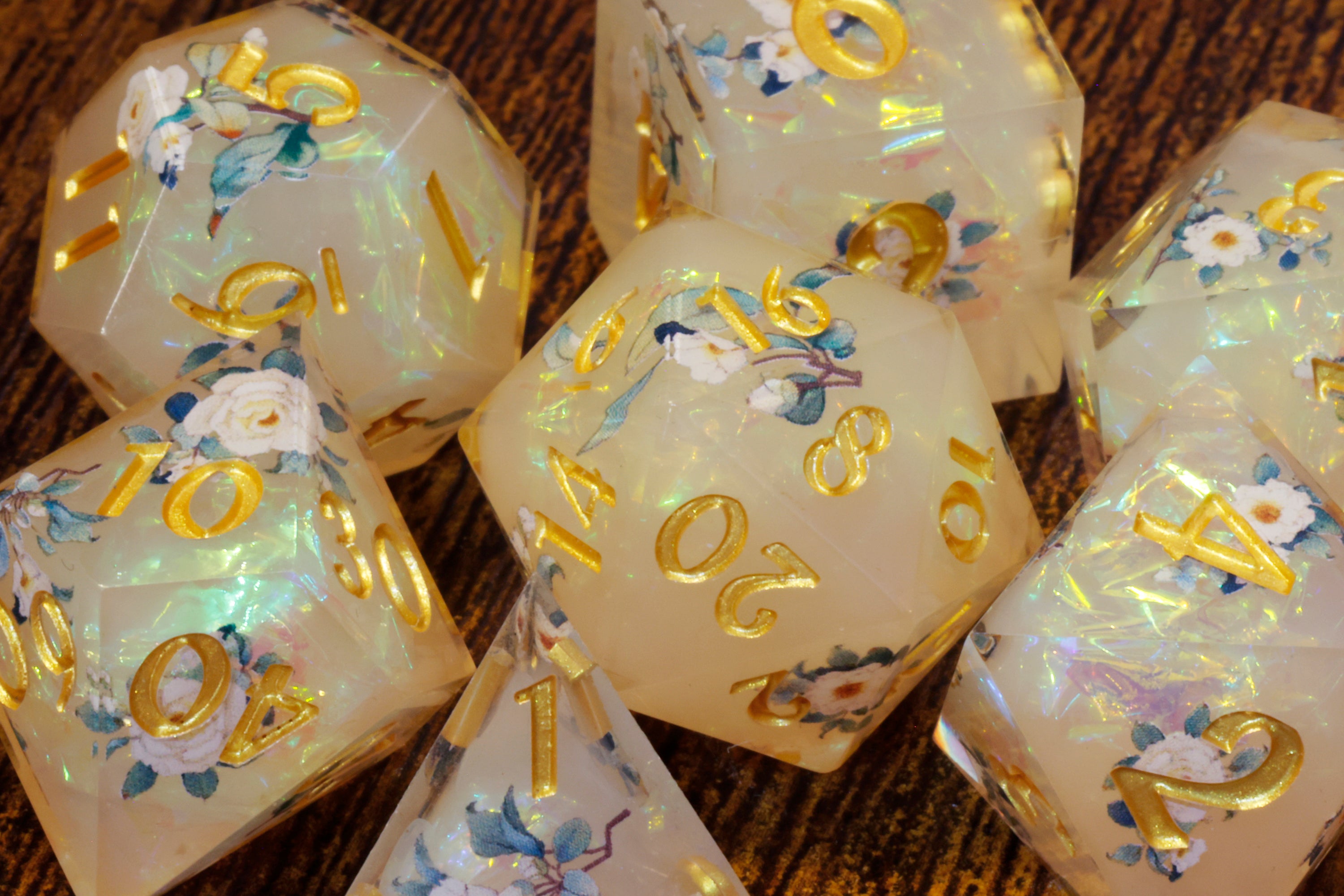 Angelic Bloom Dice Set