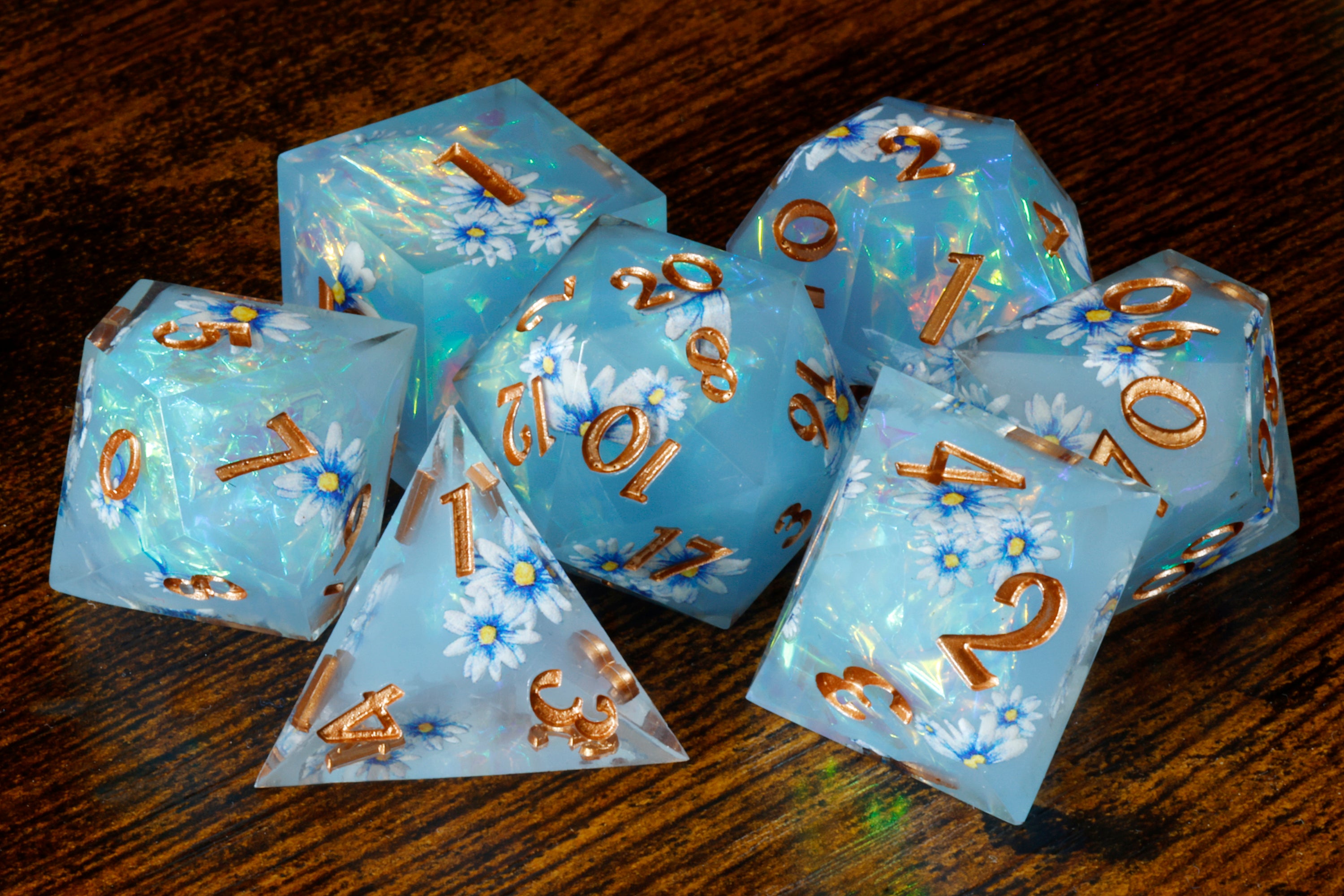 Celestial Daisies Dice Set