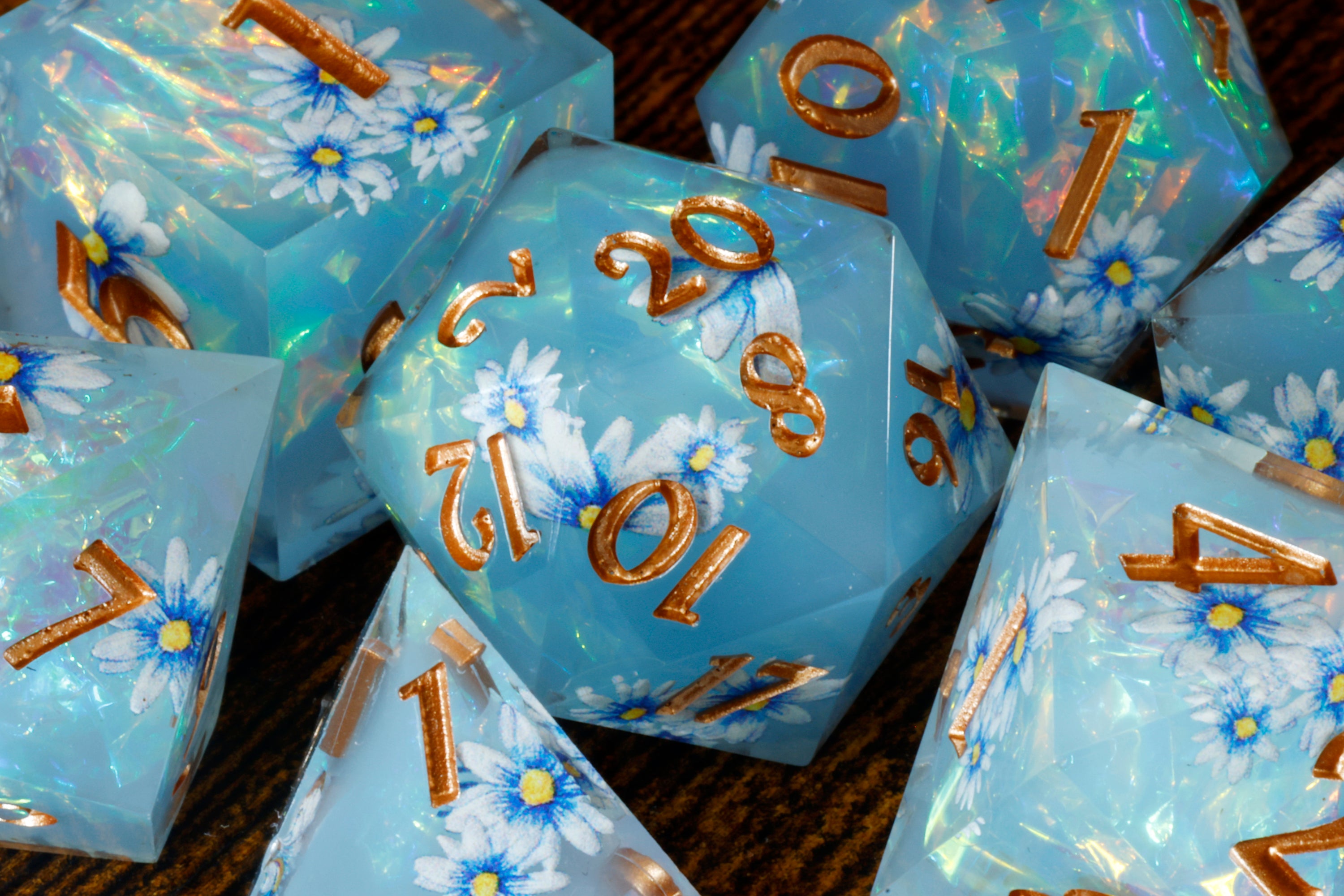 Celestial Daisies Dice Set