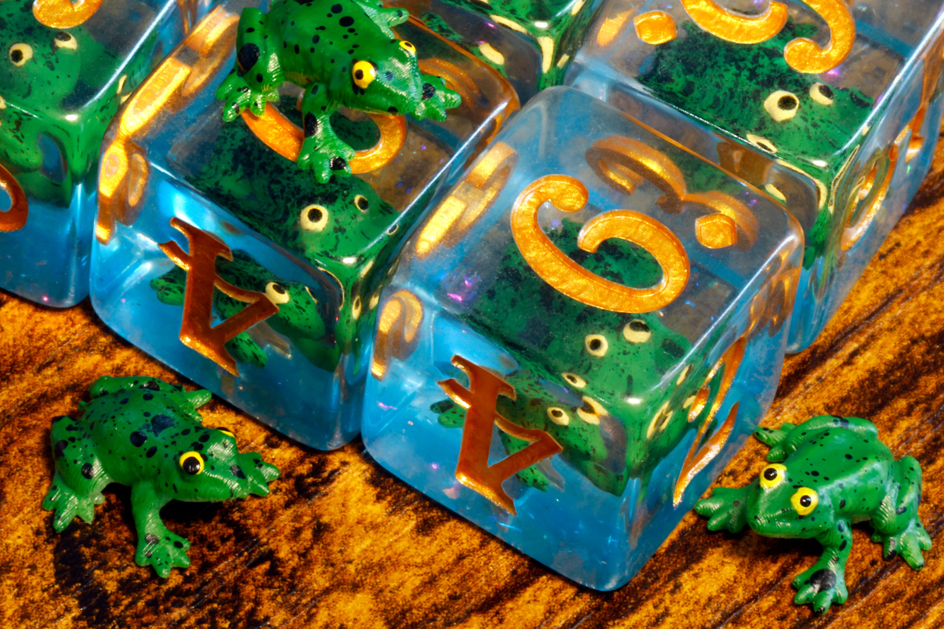 a close up of a number of toy animals on a table