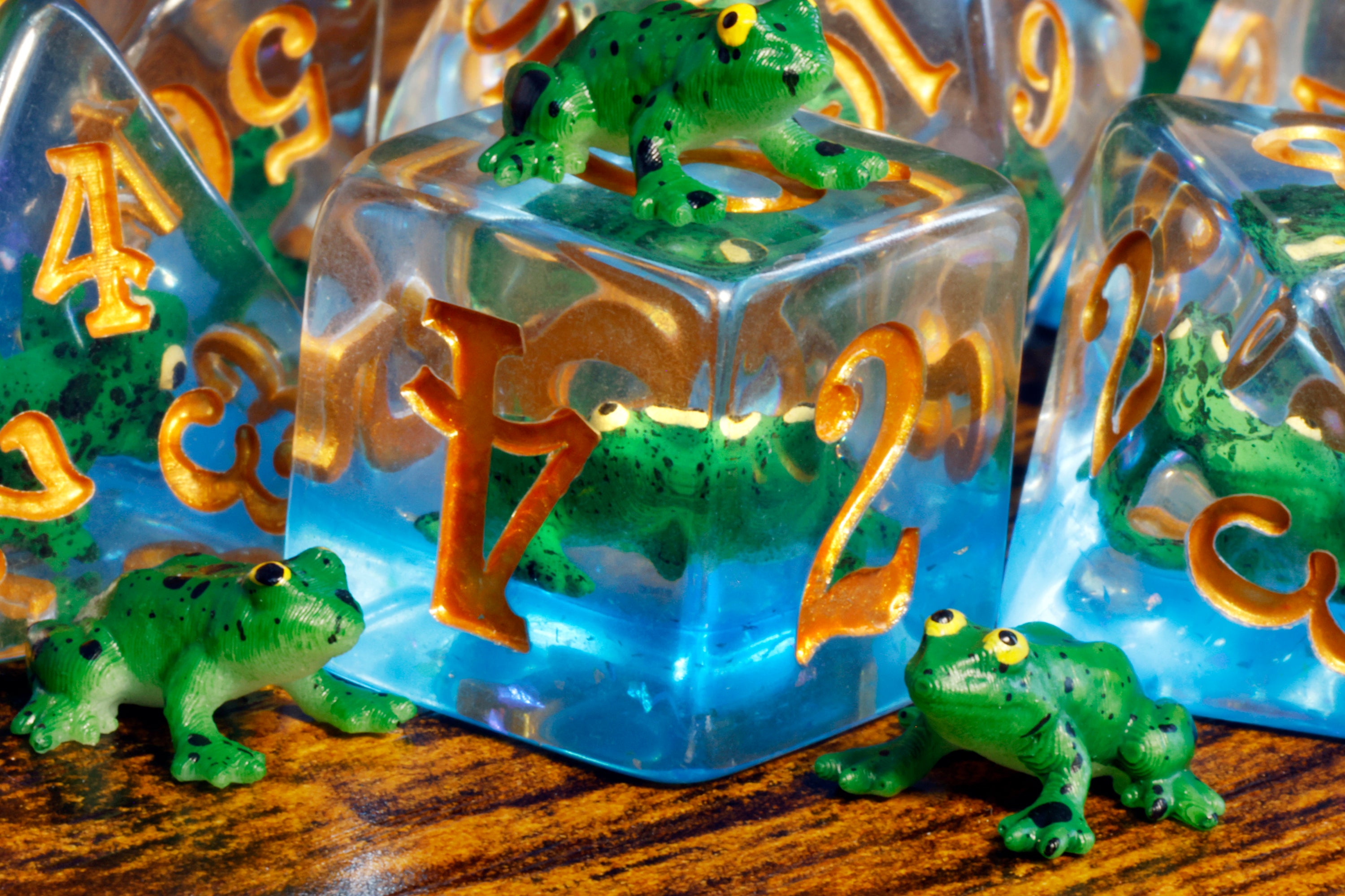 a close up of a group of plastic animals on a table